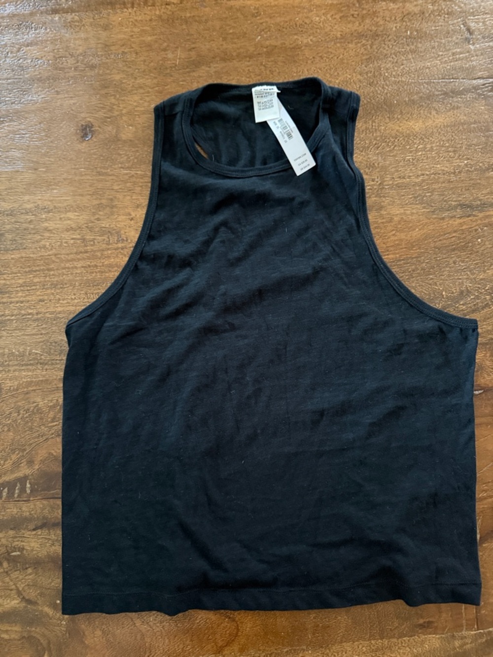 PINK Victoria's Secret Men's Black Ribbed Tank Top